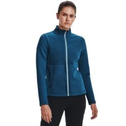 Under Armour Ladies Daytona Full Zip Golf Mid Layer 1373635 -Golf Clothing Shop 1373635 437 FC