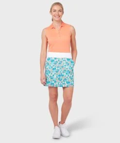 Callaway Ladies Cubist Oranges Printed Golf Skort CGKBSC21 6 Callaway Ladies Cubist Oranges Printed Golf Skort CGKBSC21 -Golf Clothing Shop Callaway Ladies Cubist Oranges Printed Golf Skort CGKBSC 2