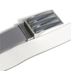Adidas Reversible 3 Stripe Tour Golf Belt FI3130 6 Adidas Reversible 3 Stripe Tour Golf Belt FI3130 -Golf Clothing Shop FI3130 3 HARDWARE Photography DetailView2 white