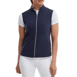 FootJoy Ladies Full Zip Golf Vest 88508 9 FootJoy Ladies Full Zip Golf Vest 88508 -Golf Clothing Shop FJ 88508 02