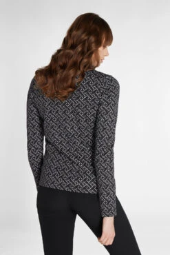 Green Lamb Ladies Kenza Jacquard Golf Top AG22943 -Golf Clothing Shop Green Lamb Ladies Kenza Jacquard Golf Top AG22943 10