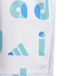 Adidas Junior Graphic Print Golf Polo Shirt HC0250 -Golf Clothing Shop HC0250 5 APPAREL Photography DetailView2 white