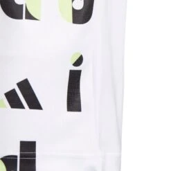 Adidas Junior Graphic Print Golf Polo Shirt HC0251 -Golf Clothing Shop HC0251 6 APPAREL Photography DetailView3 white