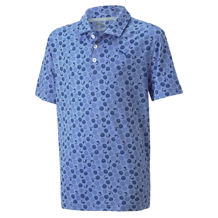 Puma Junior Mattr Beach Trip Golf Polo Shirt 537260 1 Puma Junior Mattr Beach Trip Golf Polo Shirt 537260