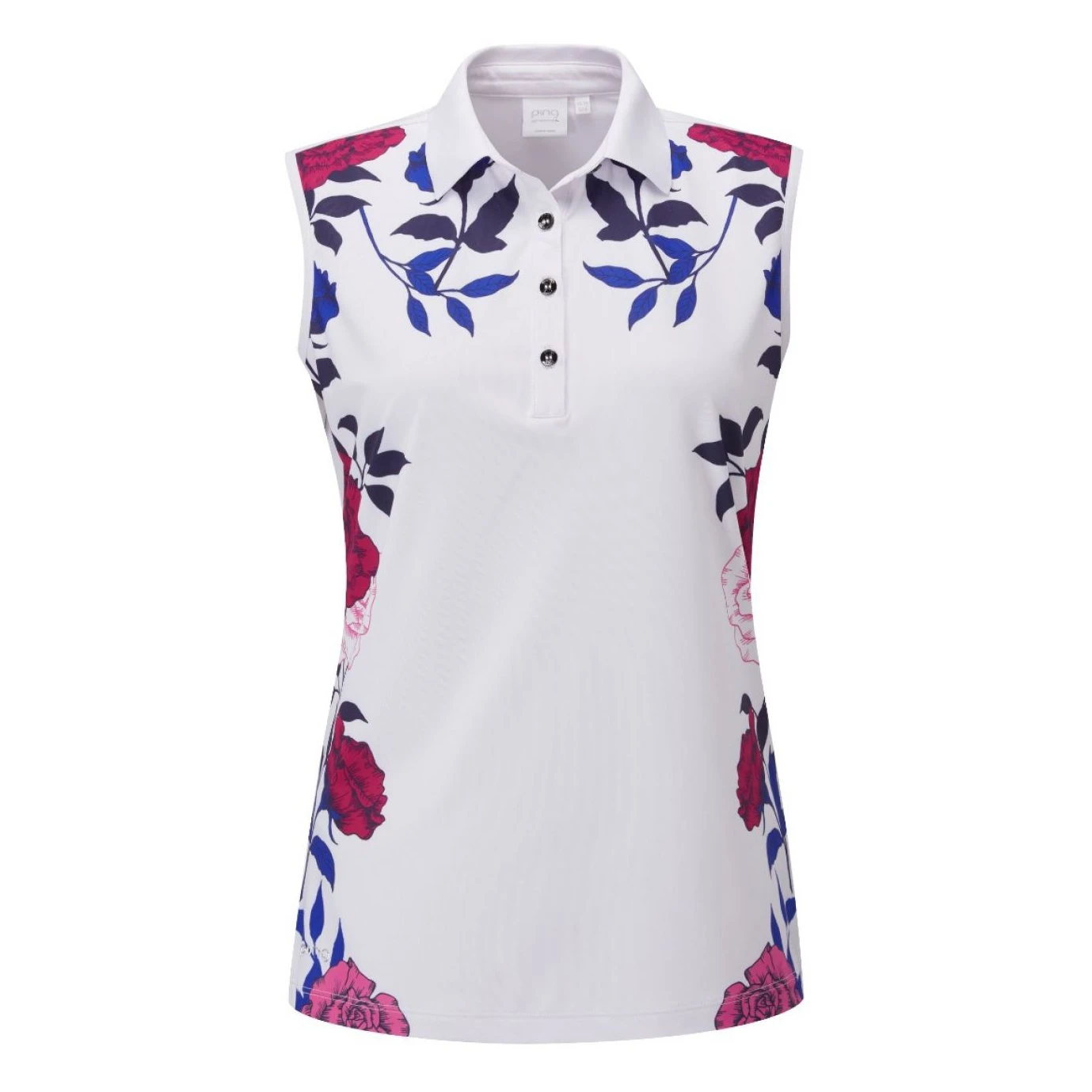 Ping Ladies Rose Garden Sleeveless Golf Polo Shirt P93524 1 Ping Ladies Rose Garden Sleeveless Golf Polo Shirt P93524