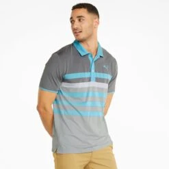 Puma MATTR One Way Golf Polo Shirt 599115 -Golf Clothing Shop Puma MATTR One Way Golf Polo Shirt 599115 9