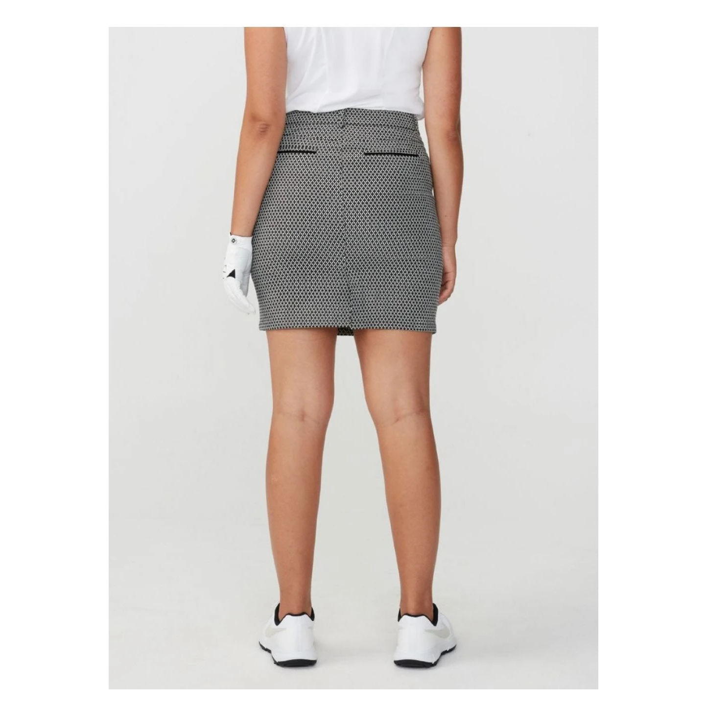 Rohnisch Ladies Smooth Golf Skort 110183 Black/white/check 5 Rohnisch Ladies Smooth Golf Skort 110183 Black/white/check - Image 5