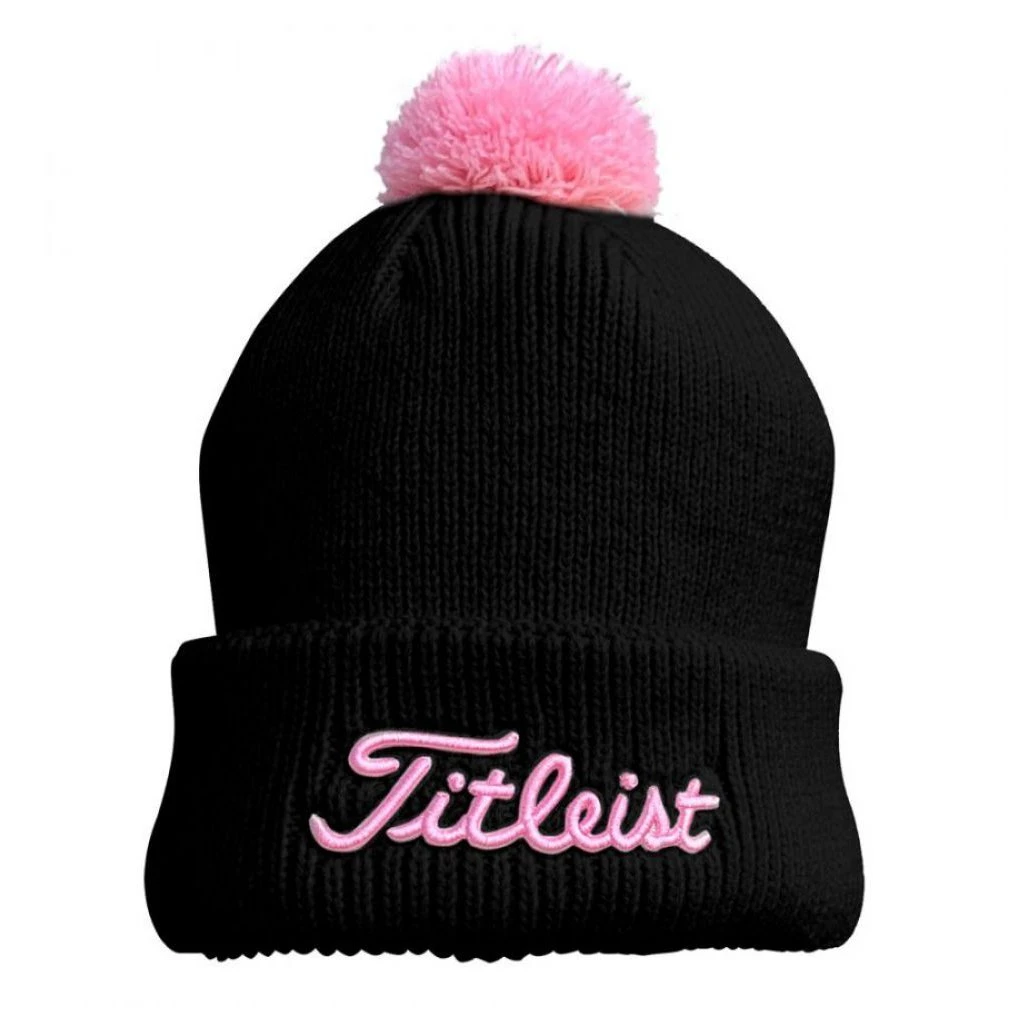 Titleist Pom Pom Golf Beanie TH7WEAWHPE 1 Titleist Pom Pom Golf Beanie TH7WEAWHPE