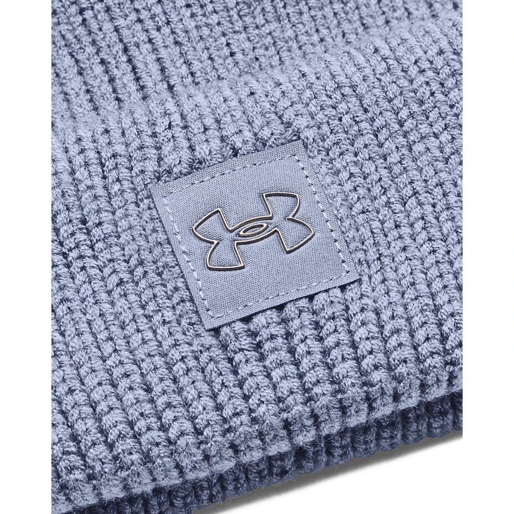 Under Armour Ladies Infrared Halftime Ribbed Pom Beanie 1373098 2 Under Armour Ladies Infrared Halftime Ribbed Pom Beanie 1373098 - Image 2