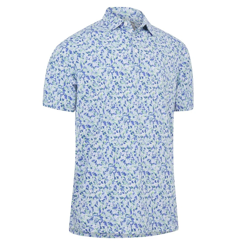 Callaway Filtered Floral Print Golf Polo Shirt CGKSC0B1 1 Callaway Filtered Floral Print Golf Polo Shirt CGKSC0B1
